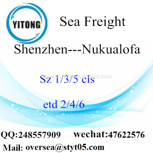 Shenzhen Port LCL Consolidation To Nukualofa